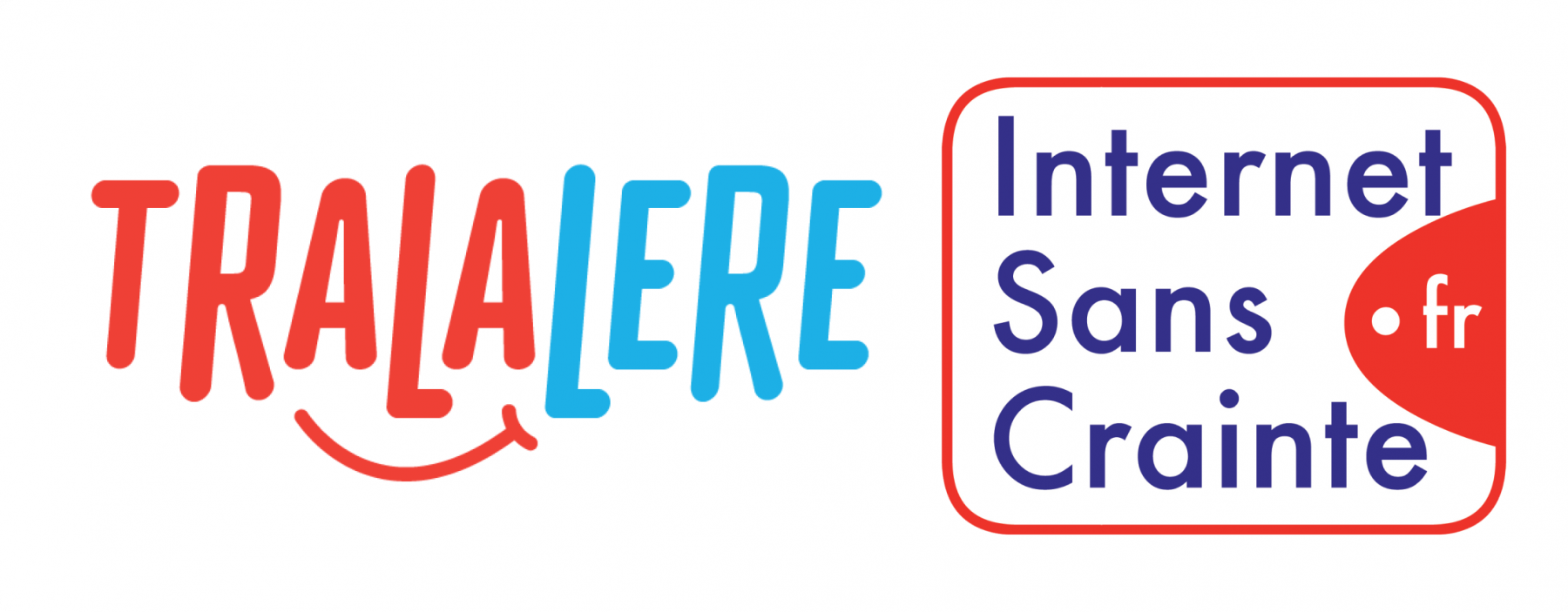 Logo de l'entreprise Tralalere et logo du programme national de sensibilisation au numérique Internet sans crainte